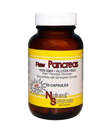 Natural Sources Raw Pancreas 50 Capsules