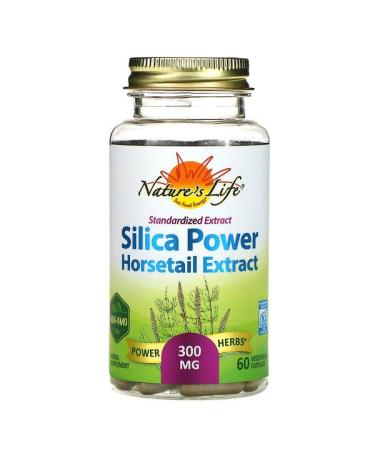 Nature's Herbs Standardized Extract Silica-Power  300 mg 60 Vegetarian Capsules