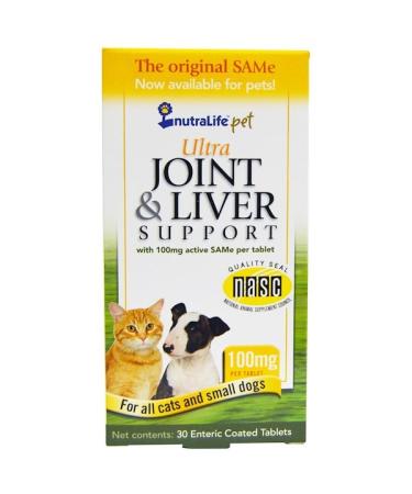 NutraLife Pet Ultra Joint & Liver Support 100 mg 30 Enteric Coated Tablets