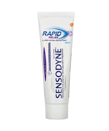 Sensodyne Rapid Relief Toothpaste with Fluoride Mint 3.4 oz (96.4 g)