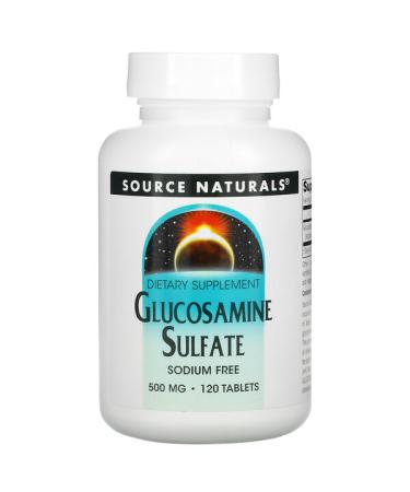 Source Naturals Glucosamine Sulfate Sodium Free 500 mg 120 Tablets