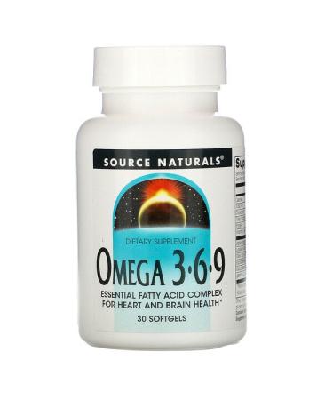 Source Naturals Omega 3-6-9 30 Softgels
