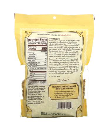 Bob's Red Mill Honey Almond Granola - 12 oz | Healthy Breakfast & Snacks - Buy Online on GoSupps.com