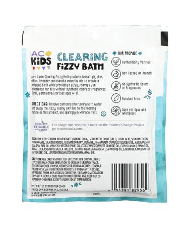 Aura Cacia Kids Clearing Fizzy Bath - 2.5 oz (70.9 g) | Fun & Soothing Bath Experience - Buy Online on GoSupps.com
