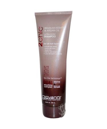 Giovanni 2chic Ultra-Sleek Shampoo Brazilian Keratin & Argan Oil 8.5 fl oz (250 ml)