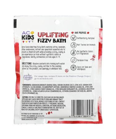 Aura Cacia Kids Fizzy Bath - Uplifting 2.5 oz | Fun Bath Experience - Buy Online on GoSupps.com