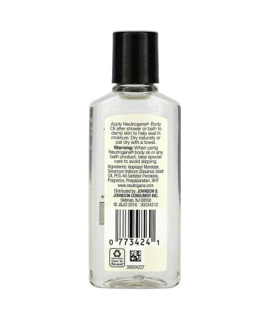 Neutrogena Body Oil Light Sesame Formula - 1 fl oz (29 ml) | Hydrating Skin Oil - Buy Online on GoSupps.com