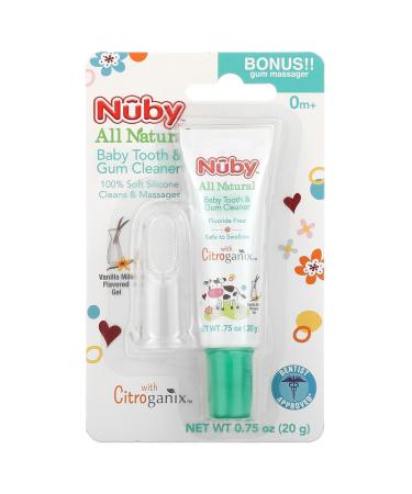 Dr. Talbot's All Natural Baby Tooth & Gum Cleaner Gel - Vanilla Milk Flavor (0m+, 2-Piece Set) - Buy Online on GoSupps.com