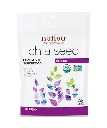 Nutiva Organic Chia Seed Black 6 oz (170 g)