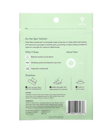 Rael Miracle Patch Microcrystal Spot Cover - 9 Patches for Clear Skin - Buy Online on GoSupps.com