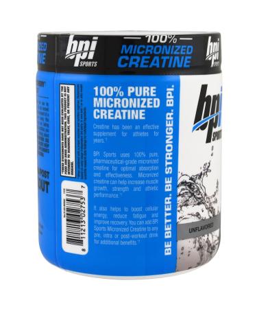 Buy BPI Sports Micronized Creatine Unflavored 10.58 oz - Limited Edition for Peak Performance - Buy Online on GoSupps.com