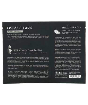 Double Dare OMG! Pearl Therapy Duo Mask - Revitalize & Glow | 1 Set - Buy Online on GoSupps.com