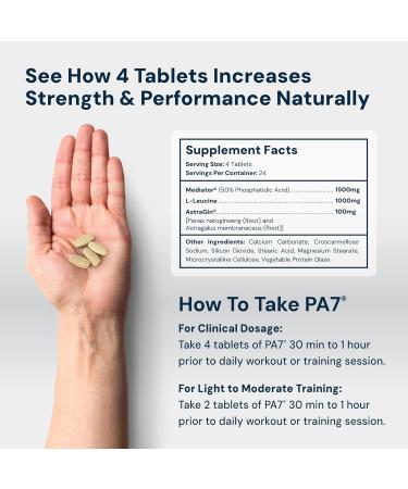HPN PA(7) Phosphatidic Acid Muscle Builder - Boost mTOR, Increase Mass & Strength | Natural Muscle Building Supplement | 30 Day Supply - Buy Online on GoSupps.com