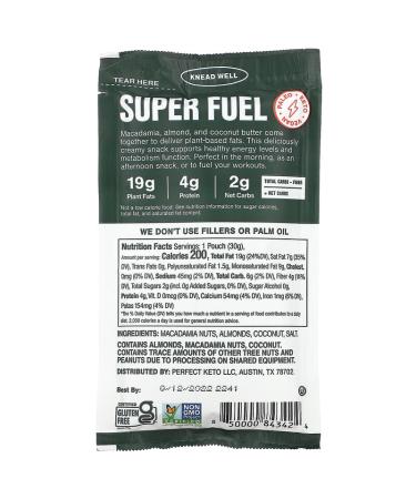 SuperFat Keto Nut Butter - Macadamia Coconut - 1.06 oz | Low Carb, High Fat Snack - Buy Online on GoSupps.com