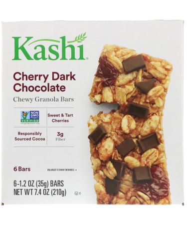 Kashi Chewy Granola Bars Cherry Dark Chocolate 6 Bars 1.2 oz (35 g) Each