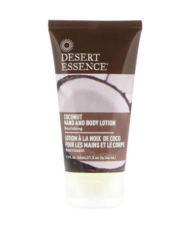 Desert Essence Travel Size Coconut Hand and Body Lotion 1.5 fl oz (44 ml)