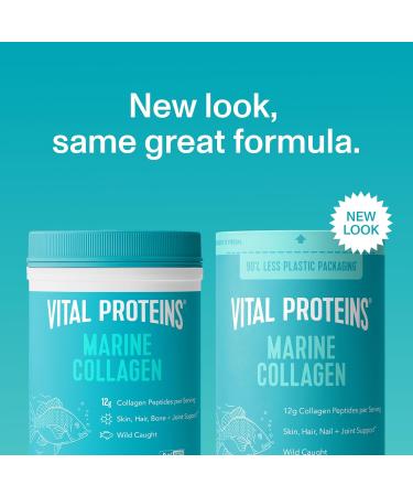 Vital Proteins Marine Collagen Peptides Powder - 12g per Serving - Hydrolyzed Collagen Supplement for Skin, Hair, Nails, Joints, and Bones - 7.8 oz Canister - Buy Online on GoSupps.com