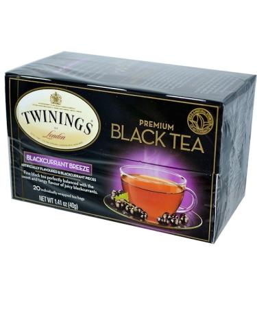 Twinings Premium Black Tea Blackcurrant Breeze 20 Tea Bags 1.41 oz (40 g)
