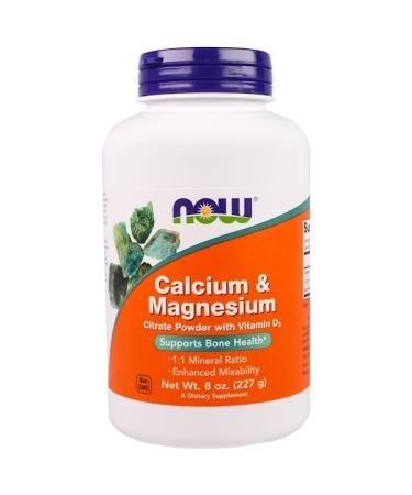 Now Foods Calcium & Magnesium 8 oz (227 g)
