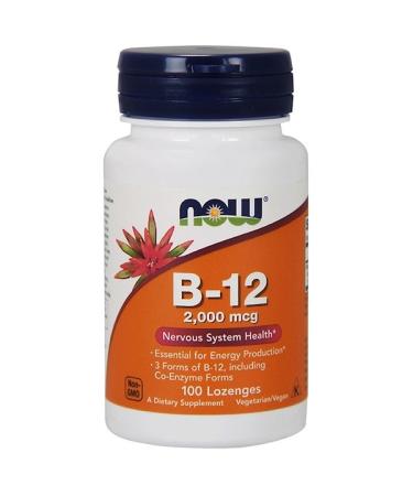 Now Foods B-12 2000 mcg 100 Lozenges