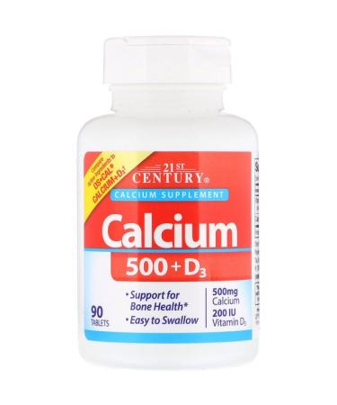 21st Century Calcium 500 + D3 90 Tablets