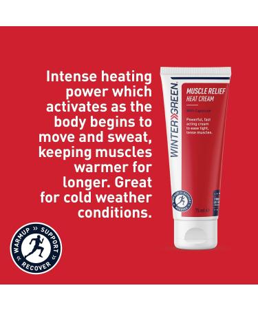 Wintergreen Pain Relief Heat Cream for Muscles - 2.5 Fl Oz - Fast-Acting Relief for Sore Muscles - International Shipping Available - Buy Online on GoSupps.com