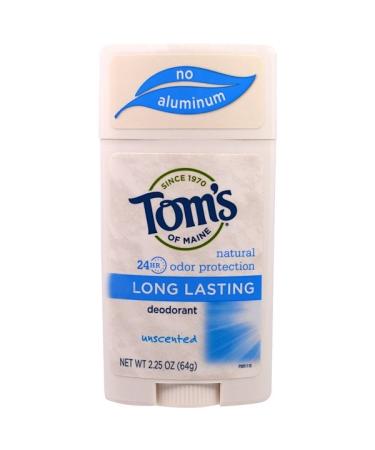 Tom's of Maine Natural Long-Lasting Deodorant Unscented 2.25 oz (64 g)