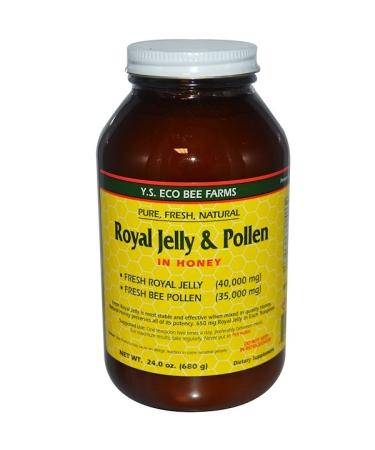 Y.S. Eco Bee Farms Royal Jelly & Pollen In Honey 24.0 oz (680 g)