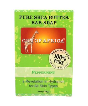 Out of Africa Shea Butter Bar Soap Peppermint 4 oz (120 g)