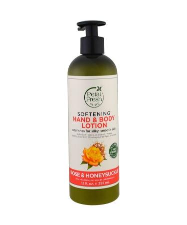 Petal Fresh Pure Softening Hand & Body Lotion Rose & Honeysuckle 12 fl oz (355 ml)