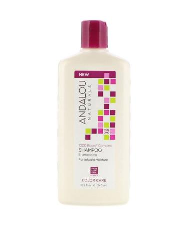 Andalou Naturals Shampoo Color Care For Infused Moisture 1000 Roses Complex 11.5 fl oz (340 ml)