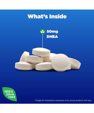 DHEA 50mg Tablets - 60 Count | Natrol | Boost Energy & Vitality - Buy Online on GoSupps.com