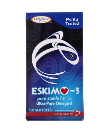 Enzymatic Therapy Eskimo-3 Ultra-Pure Omega-3 105 Softgels
