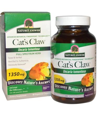 Nature's Answer Cat's Claw 1350 mg 90 Vegetarian Capsules