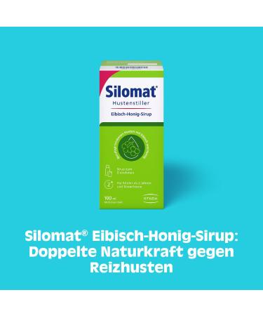 Buy Silomat Eibisch Honey Syrup - Natural Cough Relief for Kids & Adults - 100ml - Soothing Dry & Irritable Cough - Buy Online on GoSupps.com
