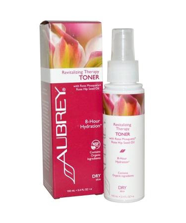 Aubrey Organics Revitalizing Therapy Toner Dry Skin 3.4 fl oz (100 ml)