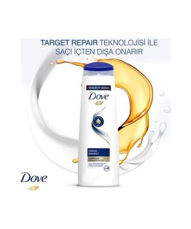 Dove Hair Care Shampoo Intensive Repair Damaged Hair 400 Ml - Buy Online on GoSupps.com