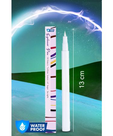 Xolo White Ultra Fine Tip Liquid Eyeliner Pencil Applyable Makeup Eye Waterproof - Buy Online on GoSupps.com
