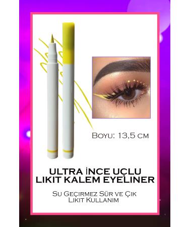 Xolo Yellow Ultra Fine Tip Liquid Eyeliner Pencil Applyable Makeup Eye Waterproof - Buy Online on GoSupps.com