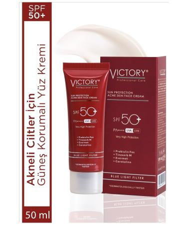 Victory Anti-Acne Spf50 Face Cream with Blue Light Filter 50 ml - Buy Online on GoSupps.com