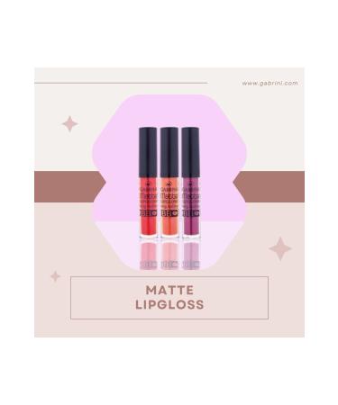 Gabrini Matte Lipgloss - 02 - Buy Online on GoSupps.com