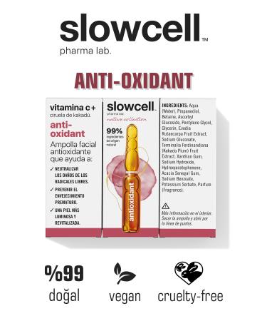 Slowcell High Vitamin C Kakadu Collagen Booster Brightening UV Antioxidant Serum Ampoule 1 PCS X 2 ML - Buy Online on GoSupps.com