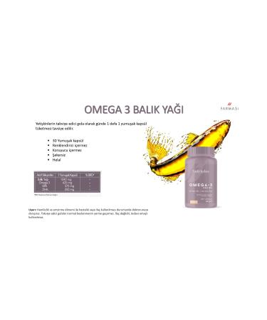 Farmasi -nutriplus Omega 3 Fish Oil-30 Softgels Double Layer Coating 375mg Epa And 250mg Dha - Buy Online on GoSupps.com