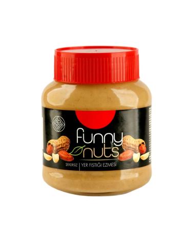 Funny Nuts Sugar-Free Peanut Butter 320 gr Jar (3 Jars total 960 gr.) - Buy Online on GoSupps.com