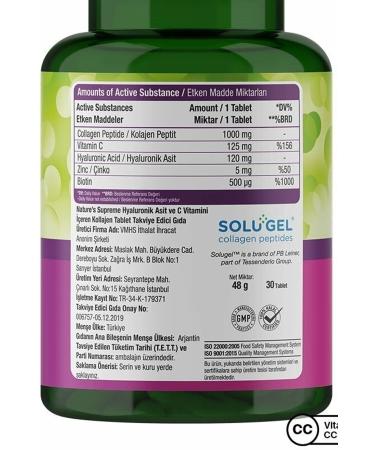 Natures Supreme Beauty Collagen 30 Tablets - Buy Online on GoSupps.com