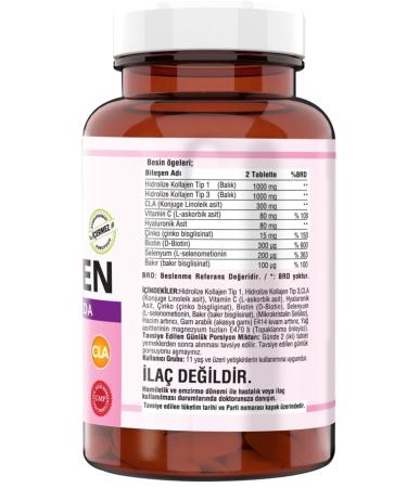 Ncs Collagen Fish Collagen Type 1-3 Cla Biotin 90 Tablets+vitamin D3-k2 - Buy Online on GoSupps.com