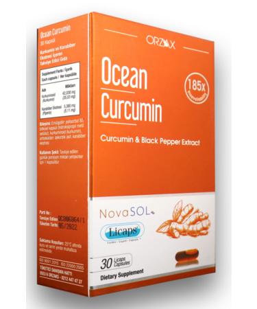 Ocean Curcumin Curcumin Black Pepper Extract 30 Capsules - Buy Online on GoSupps.com