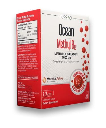 Ocean Ocean Methyl B12 1000 Mg 10 Ml Sublingual Spray / 66 Doses - Buy Online on GoSupps.com