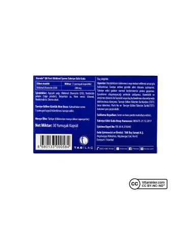 Osende Koenzim Qh Fort 200 Mg 30 Capsules - Buy Online on GoSupps.com