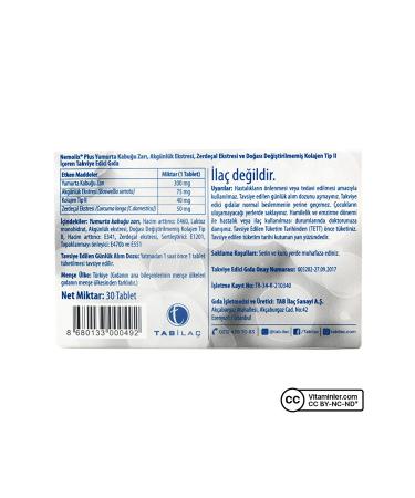 Tab Nemolix Plus Eggshell Membrane 30 Let - Unflavored - Buy Online on GoSupps.com